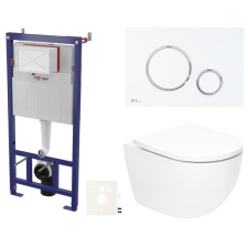  Függő WC szett világos falakhoz / falra szerelhető SAT Fusion SIKOSSTORFU76 szaniter