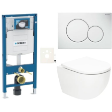  Függő WC szett világos falra / válaszfalra SAT Fusion SIKOGSTORFUS01 szaniter