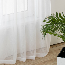 Függöny KRESZ szín fehér stílus klasszikus rugalmas gyűrt voile 140x275 homede lakástextília
