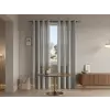  Függöny TAVIO 140x250 cm, világosszürke Felfüggesztés: Fém gyűrűk