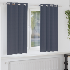  Függönyök 2 pcs Antracitszürke 175 x 140 cm Poliészter lakástextília