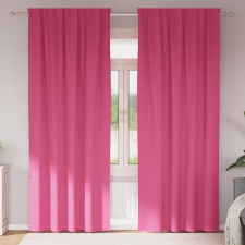  Függönyök 2 pcs Fényes rózsaszín 260 x 140 cm Poliészter lakástextília