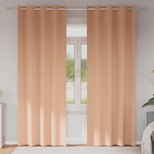  Függönyök 2 pcs Világosbarna 225 x 140 cm Poliészter lakástextília