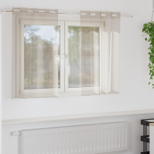  Függönyök függönyökkel 2 pcs Homok 140 x 140 cm Poliészter lakástextília