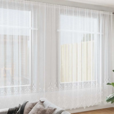  Függönyök függönyökkel Fehér 500 x 260 cm Poliészter lakástextília