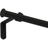Függönyrúdkészlet fém 200 cm - 19 mm kerek fekete