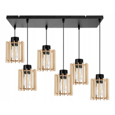  FÜGŐLÁMPA, MENNYEZETI CSILLÁR, FA, LED LÁMPABÚRA világítás