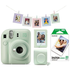 Fujifilm Instax Mini 12 Green + Mini 12 ACC kit + 2x10 film fényképező