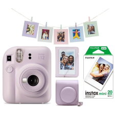 Fujifilm Instax Mini 12 Purple + Mini 12 ACC kit + 2x10 film fényképező