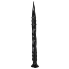 FUKR Dildo Black – hegyes csavaros prémium eszköz 40 x 3 cm műpénisz, dildó
