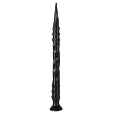 FUKR Pointed Twist M – prémium fekete dildó 50 cm hosszú műpénisz, dildó