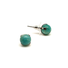  Fülbevaló golyó Amazonit 8-9mm fülbevaló