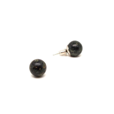 Fülbevaló golyó jáspis kambaba 10-11mm fülbevaló