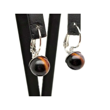 Fülbevaló golyó sardonyx záras 10-10,5mm fülbevaló