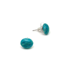 Fülbevaló ovális amazonit 12x16mm fülbevaló