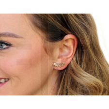  Fülbevaló rozsdamentes acélból csiszolt kövekkel fülbevaló