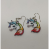 Fülbevaló | Szivárványsörényes unikornis - akasztós