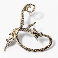  Fülcimpa fülbevaló sárkány antikolt arany bevonatos jwr-1056 fülbevaló