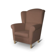  Füles fotel, barna szövet, CHARLOT bútor