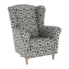  Füles fotel, szövet patchwork N1, CHARLOT bútor