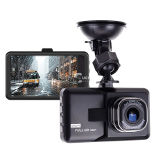  FullHD 1080P autós menetrögzítő kamera, beépített G-szenzor, fekete autós kamera