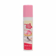 Funcakes metál színű spray, babarózsaszín, 100 ml sütés és főzés