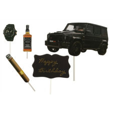 Fundrag 5 részes Happy Birthday szivaros szülinapi tortadísz beszúró sütés és főzés