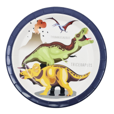 Fundrag 6 darabos papír tányér szett – Dinoszaurusz party kellék