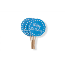 Fundrag Kék kerek Happy Birthday 12 db muffin díszítő sütés és főzés