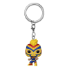 Funko Marvel Luchadores POP Pocket Captain Marvel Kulcstartó