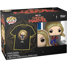Funko Pocket Pop! & Tee: Marvel - Captain Marvel figura és póló (XL) játékfigura