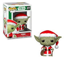 Funko POP! Bobble Star Wars - Holiday Santa Yoda figura #277 játékfigura