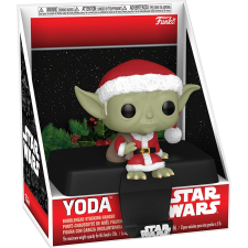 Funko POP! Edge-Sitter: Star Wars - Holiday Darth Yoda figura játékfigura