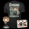 Funko Pop! & Tee: Star Wars The Mandalorian - Luke w/ Grogu figura és póló (S)