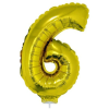 Funny fashion Számos lufi - 6, arany, 42 cm  Ajánlott 6-99 éves korig unisex (66243)