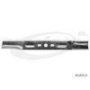  Fűnyíró kés AL-KO 48BH 475mm, 19.7mm, 3 furatos, utángyártott