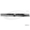  Fűnyíró kés Noma 500 500mm, 10mm, 1 furatos, utángyártott