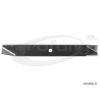  Fűnyíró kés Szevafém FG-Kombi, RK-02 442mm, 16mm, 1 furatos utángyártott
