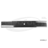  Fűnyíró kés Toro 455mm, 12.7mm, 3 furatos utángyártott