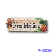  Furatos biléta tobozos 2x7,5cm - Nem felejtünk dekorációs kellék