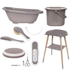  Fürdétö szett Bébé-jou Sense 7 részes Chalk Brown babafürdőkád