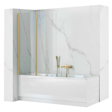 Fürdőkádparaván Rea Agat-2 100 cm BRUSH GOLD kád, zuhanykabin