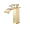  Fürdőszoba mosogató csaptelep, Blackswan, M102 típus, matt arany modell, mérete 19 cm