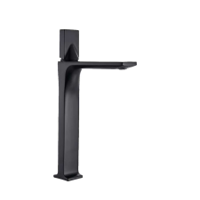 Fürdőszoba mosogató csaptelep, Blackswan, M81 típus, matt fekete modell, 32,7 cm csaptelep