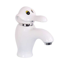 Fürdőszoba mosogató csaptelep, Blackswan, típus M286 Elefant, fehér modell, mérete 16 cm csaptelep