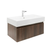  Fürdőszoba szekrény csapteleppel és mosdóval SAT Evolution 1 78x30x44,8 cm diószőnyeg SATEVO80NAU2BA