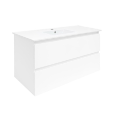 Fürdőszoba szekrény takarólemezzel SAT B-Way 99x50x45 cm fehér fényű BWAY2100WU4BI fürdőszoba bútor