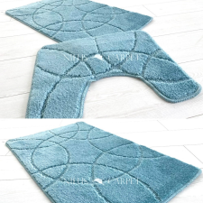 Fürdőszoba szőnyeg 3 részes Jupiter türkiz zöld 50x80cm lakástextília