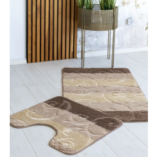 Fürdőszoba szőnyeg Extra Nagy bézs indás 2 részes 60x100cm lakástextília