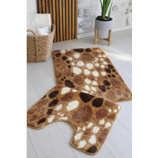 Fürdőszoba szőnyeg Extra Nagy camel kavicsos 2 részes 60x100cm lakástextília
